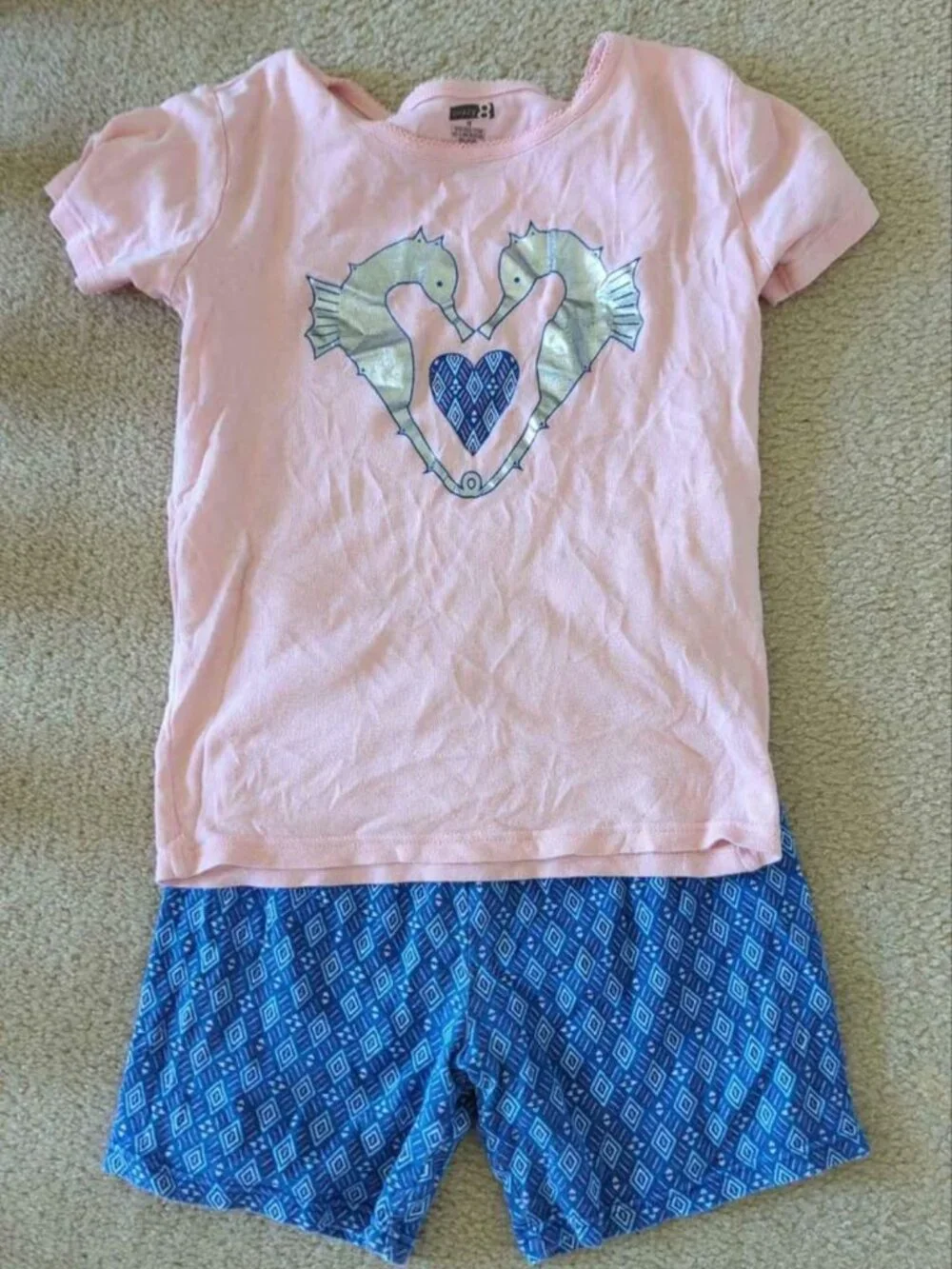 Girls size 12 crazy 8 summer pajama set